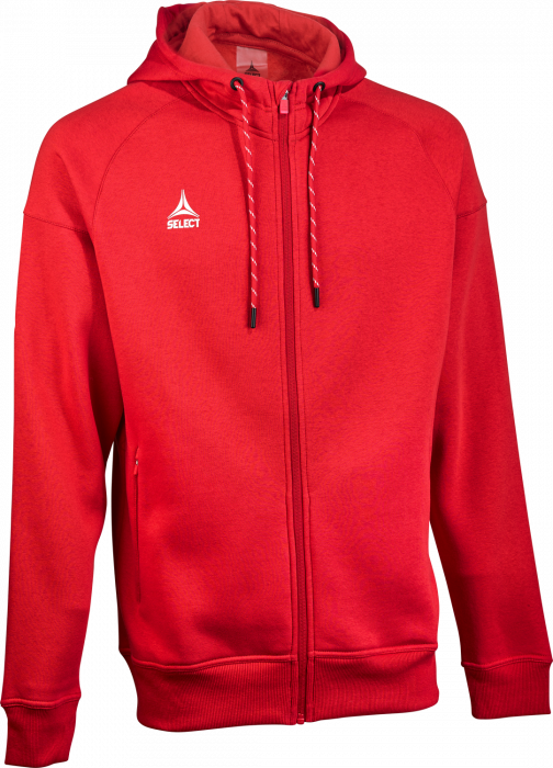Select - Oxford V25 Hoodie W. Zip - Rojo